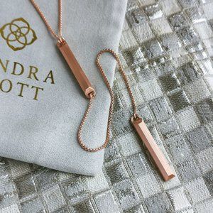 Kendra Scott Shelton Necklace Rose Gold